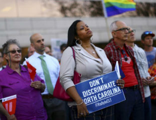 Protestors against anti-LGBT laws