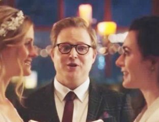 Hallmark Channel - kissing brides ad