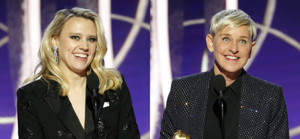 Golden Globes 2020 - Ellen DeGeneres Kate McKinnon